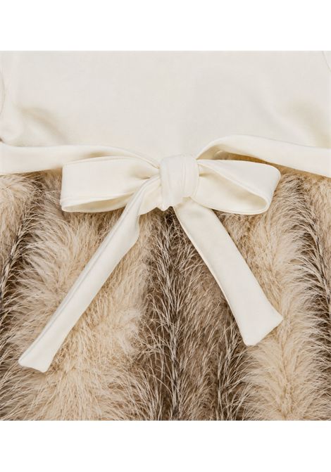 Abito con fiocco MISS GRANT KIDS | MG1832NECRU